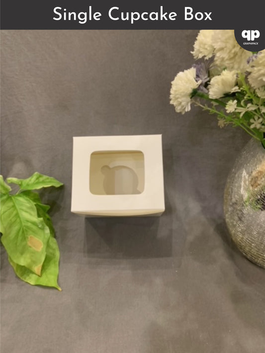 Single Cupcake Box - with Window
