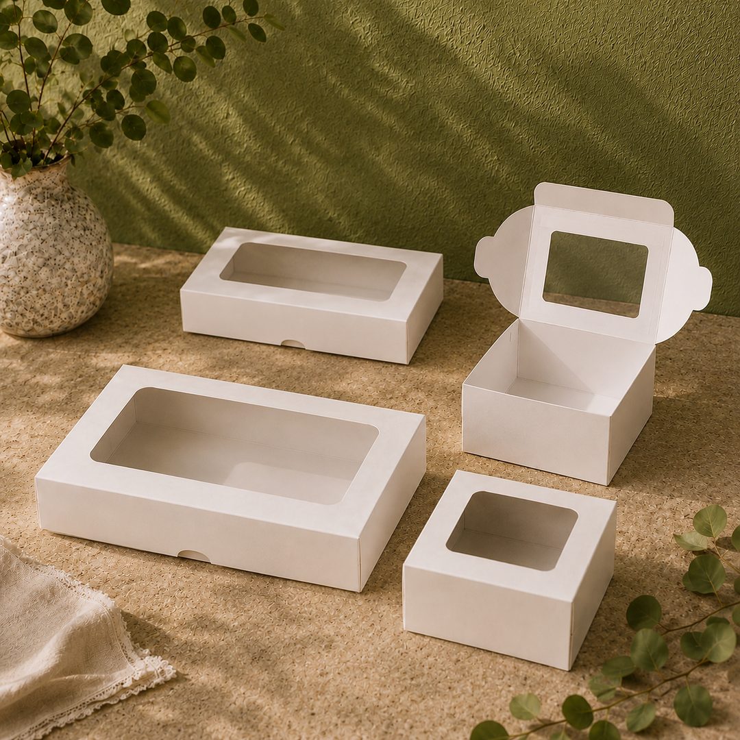 Brownie Boxes (White card with window)