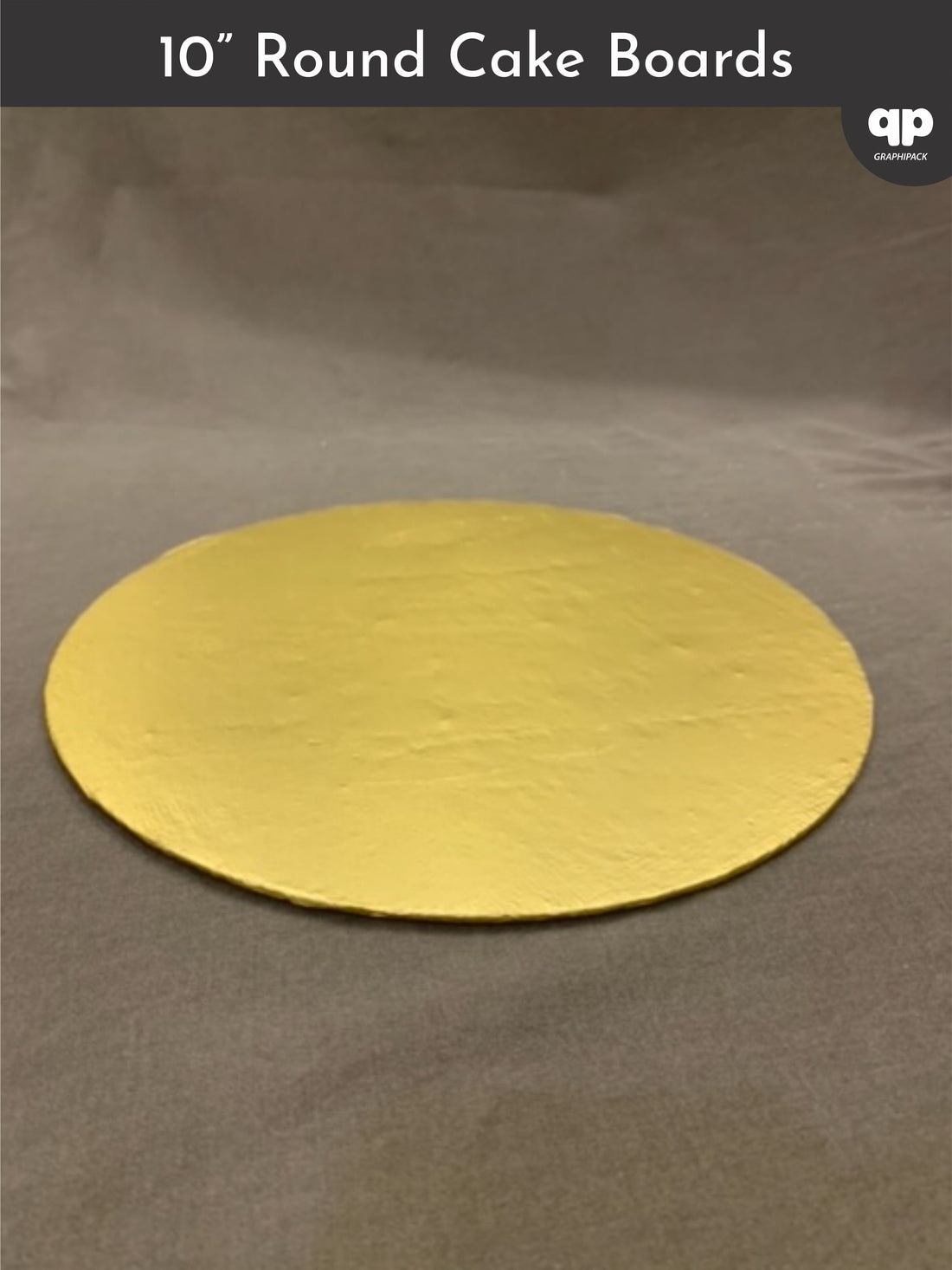 Golden Cake Board - 10”