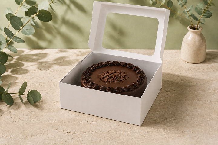 Cake Box 10"x10"x4.5" (Grey Inside)- For 2 Pound