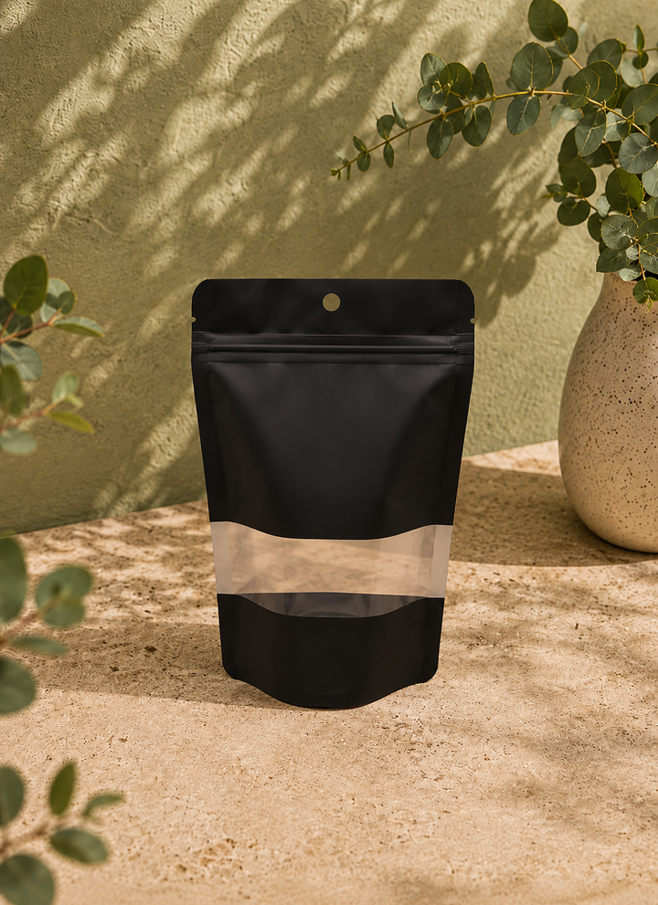 Black Standup Pouch 10x15cm