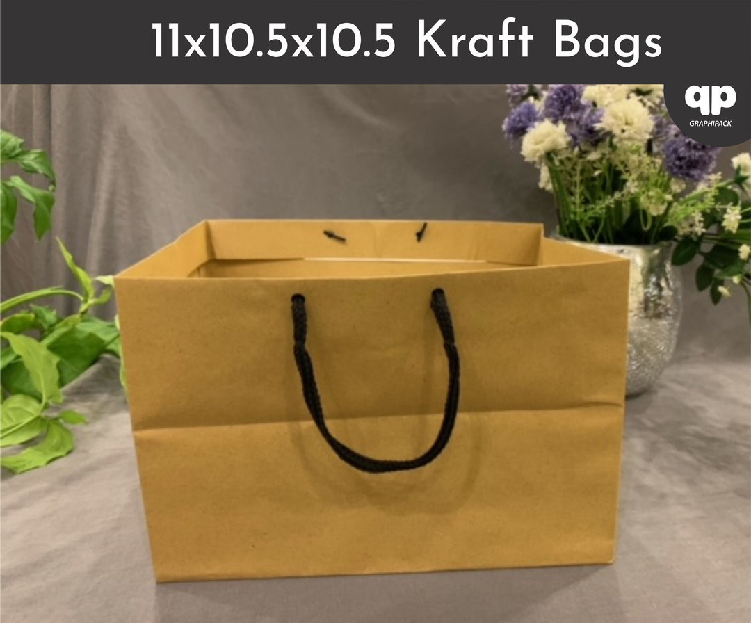 Paper Bags 10.5"x11"x10.5" (with Strings)