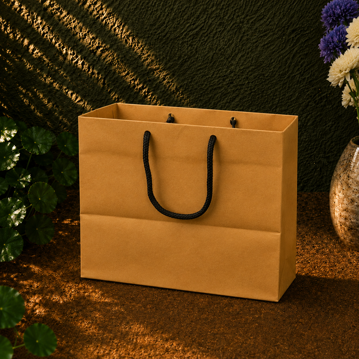 Kraft Paper bags- 11x6x7.5 with strings
