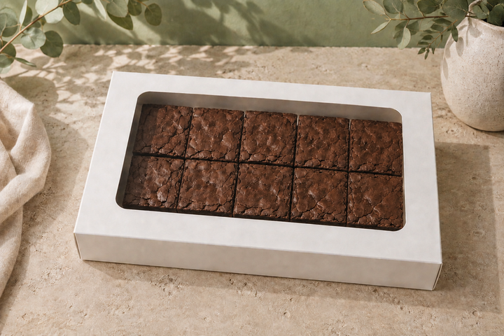 Brownie &amp; Donut Box - 11"x7.5"x2" with Window