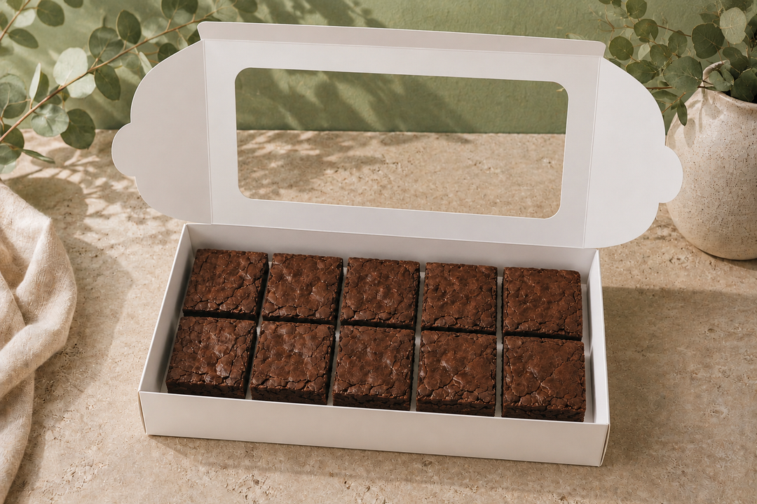 Brownie &amp; Donut Box - 11"x7.5"x2" with Window