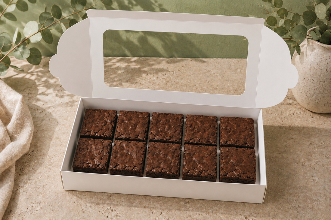 Brownie & Donut Box - 11"x7.5"x2" with Window