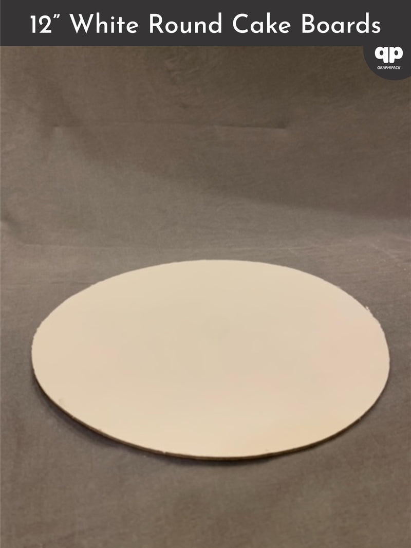 White Cake Boards - 12” Round