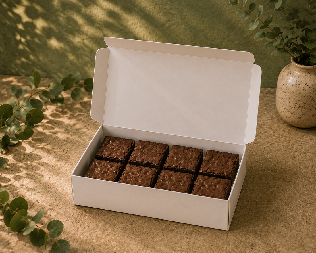 White Brownie Box 12"x7"x3.5" without window