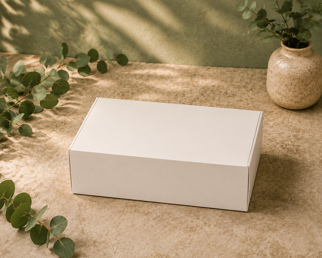 White Brownie Box 12"x7"x3.5" without window