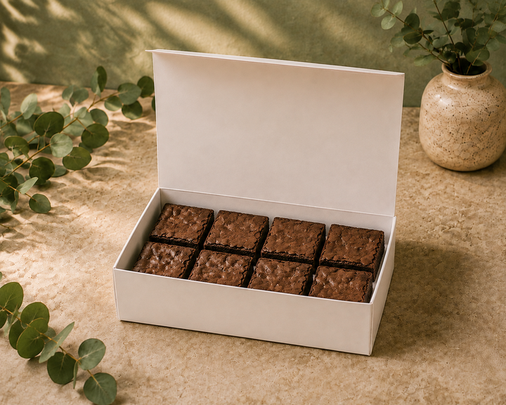 White Brownie Box 12"x7"x3.5" without window