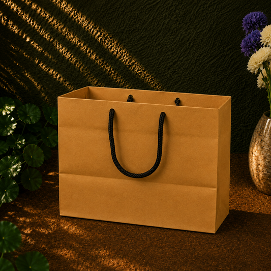 Kraft Paper bags (12x8.5x8 with strings)