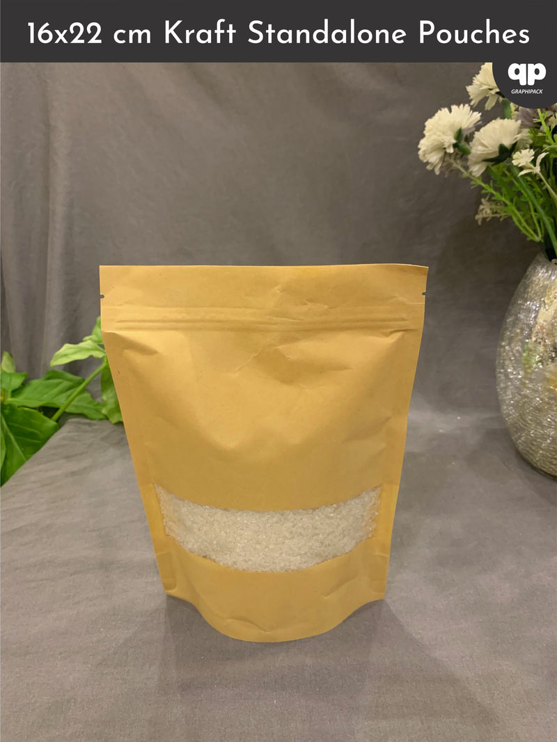 Kraft Standup Pouch 16x22cm