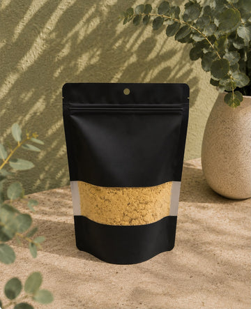Black Standup Pouch 16x24 cm