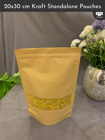 Kraft Standup Pouch 20x30 cm