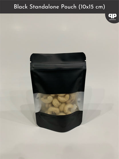 Black Standup Pouch 10x15cm