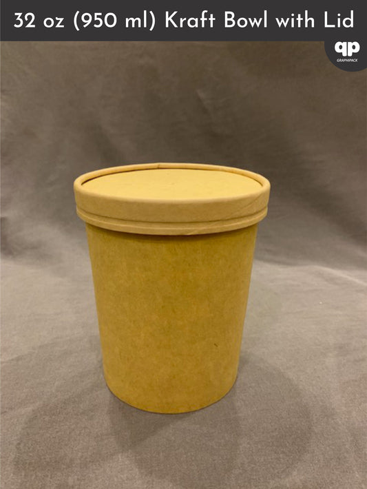 32 oz (950 ML) Kraft Bowl