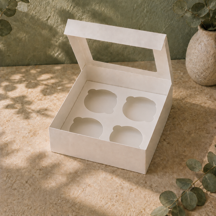 4 Cupcake Box - with Window