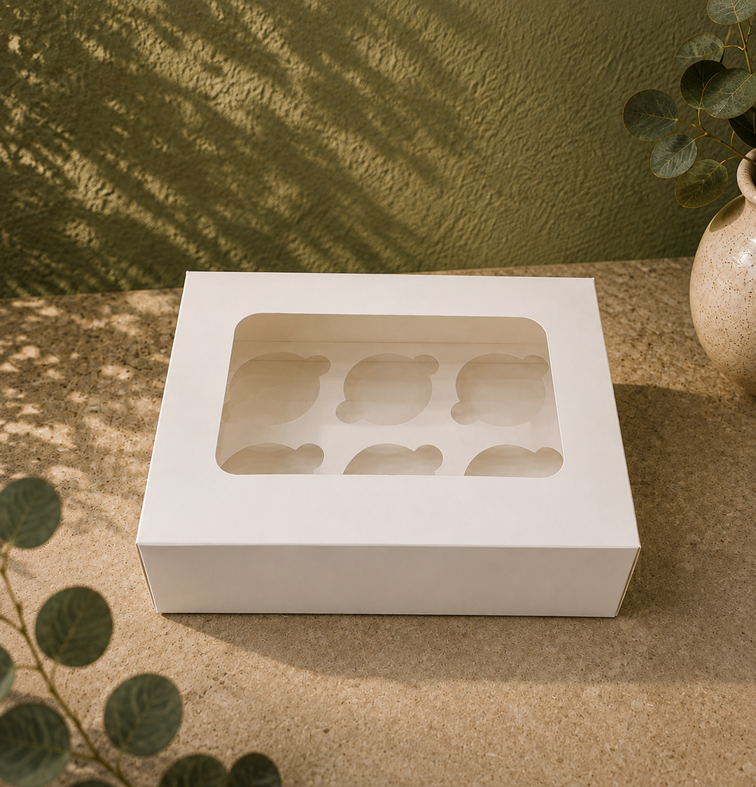 6 Cupcake Box - with Window