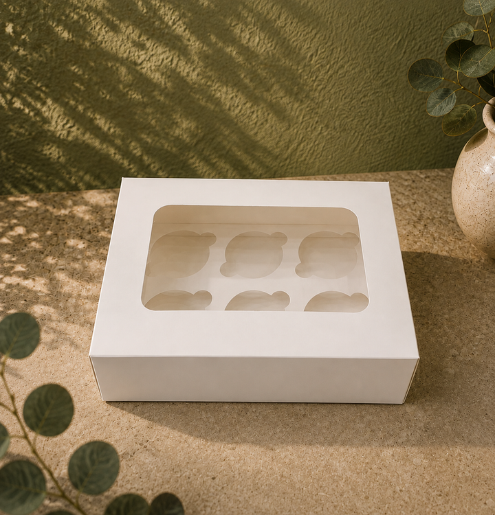 6 Cupcake Box - with Window