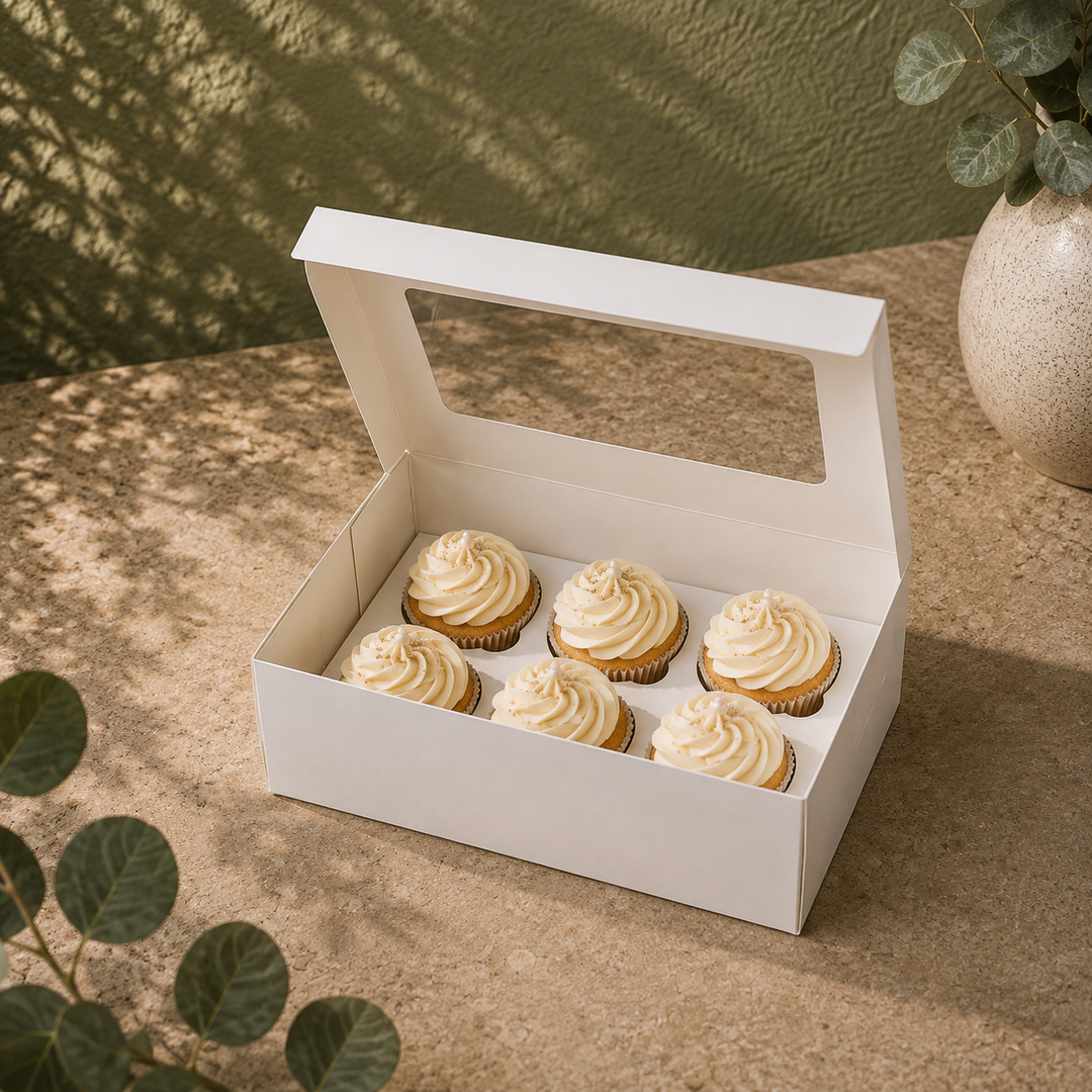 6 Cupcake Box - with Window