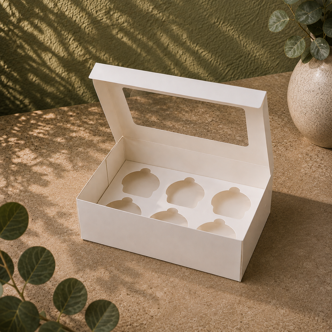 6 Cupcake Box - with Window