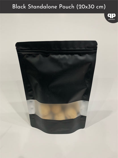 Black Standup Pouch 20x30 cm