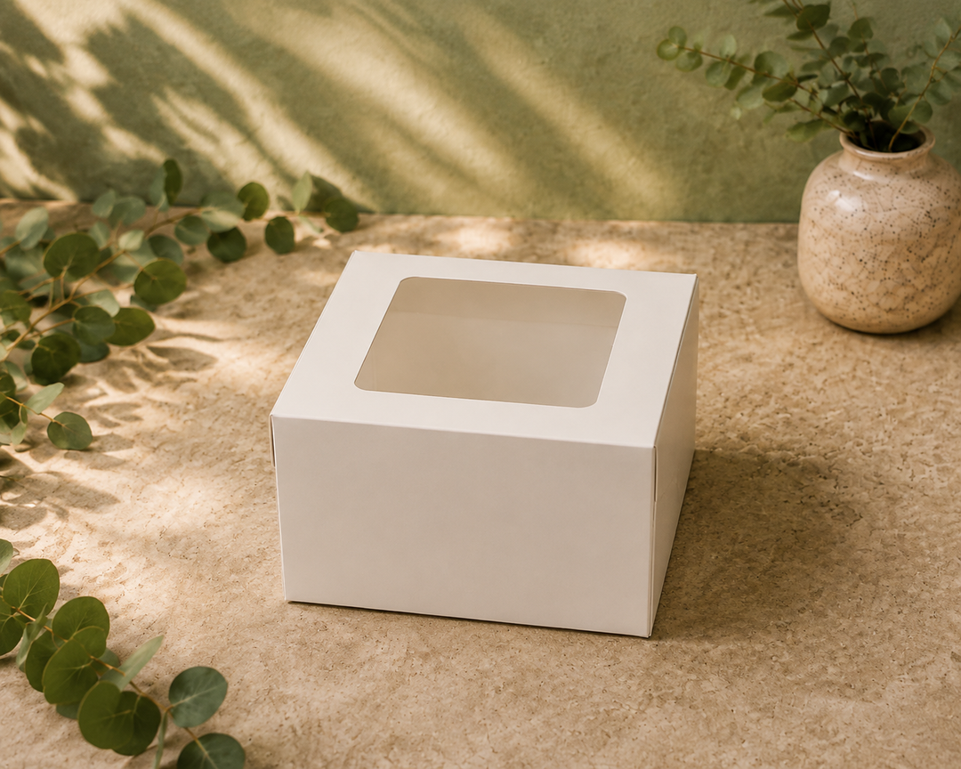 Cake Box 6"x6"x4" - with Window