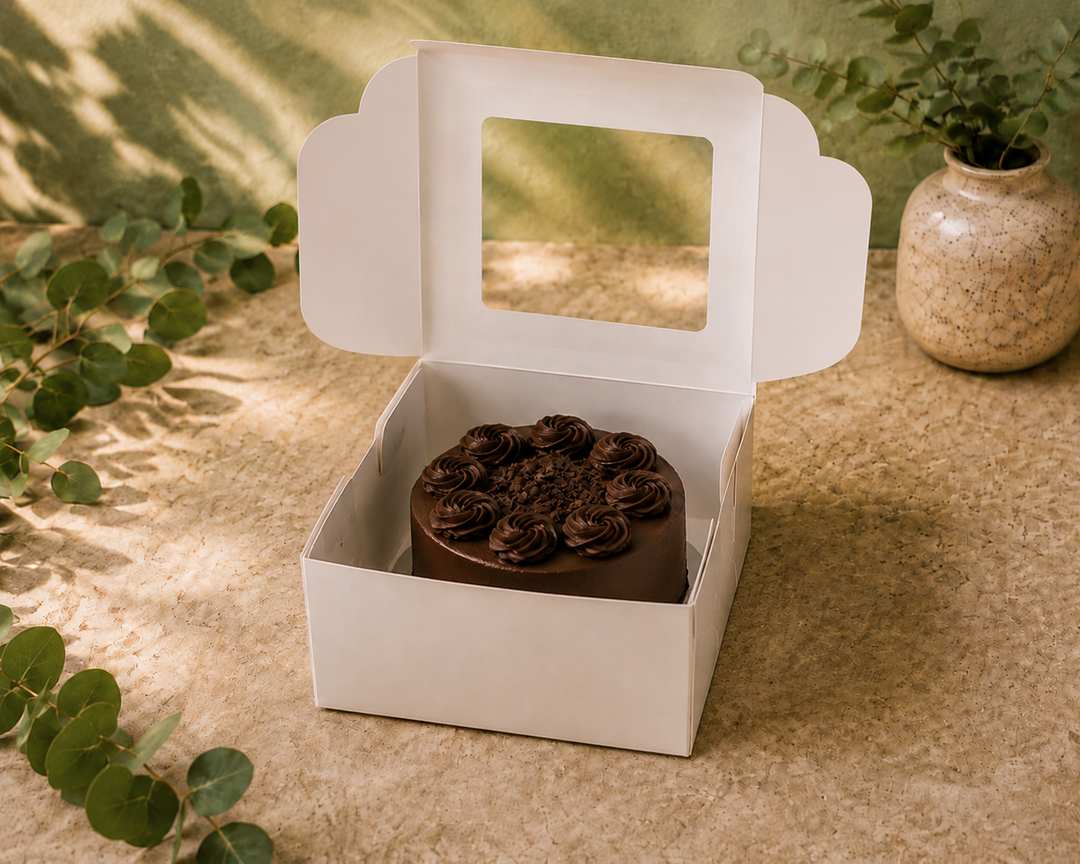 Cake Box 6"x6"x4" - with Window