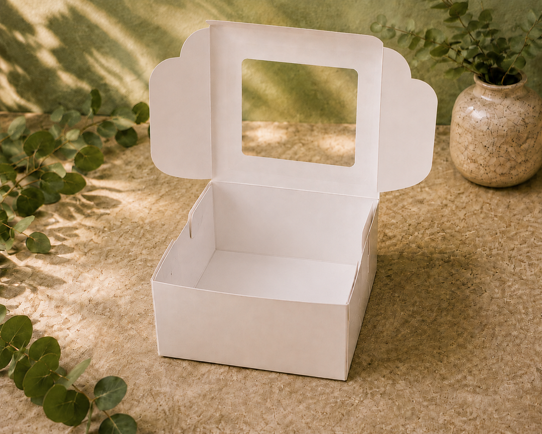 Cake Box 6"x6"x4" - with Window