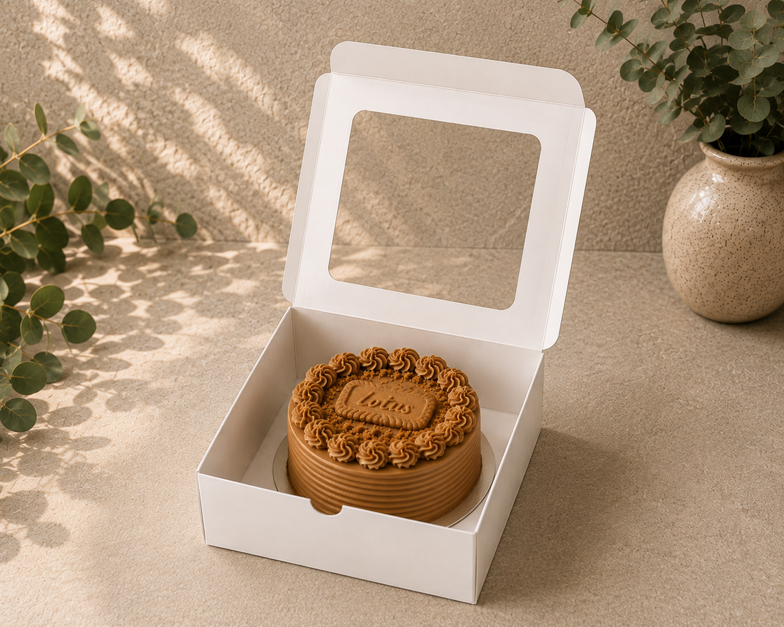 Cake Box 7.5"x7.5"x3.5" - with Window