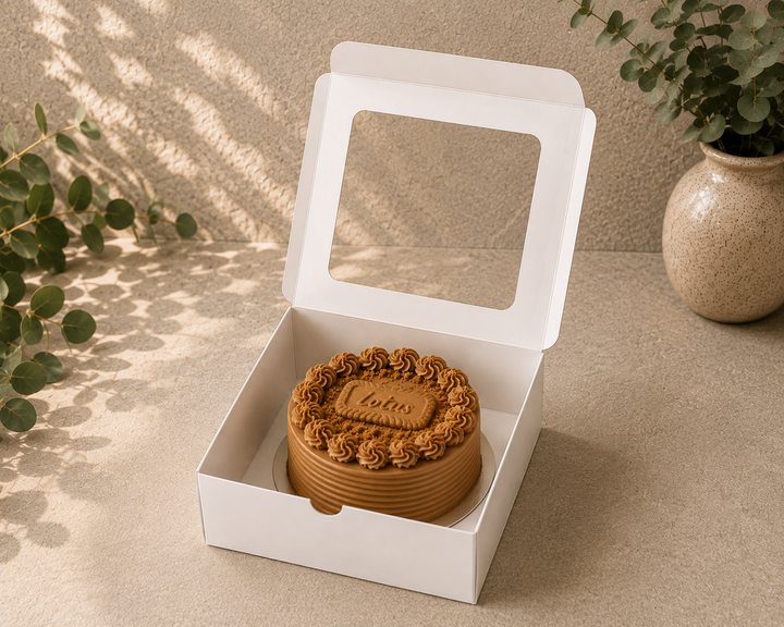 Cake Box 7.5"x7.5"x3.5" - with Window