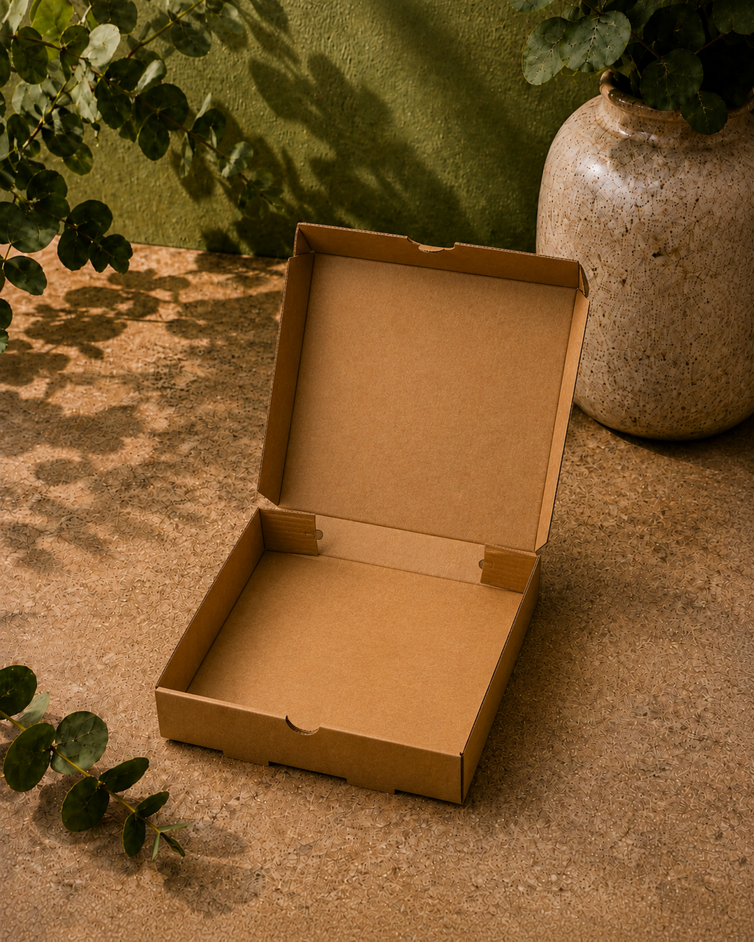 7" Kraft Pizza Box