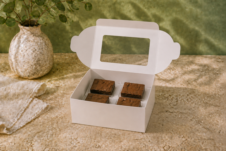 Brownie &amp; Donut Box - 7"x4"x4" with Window