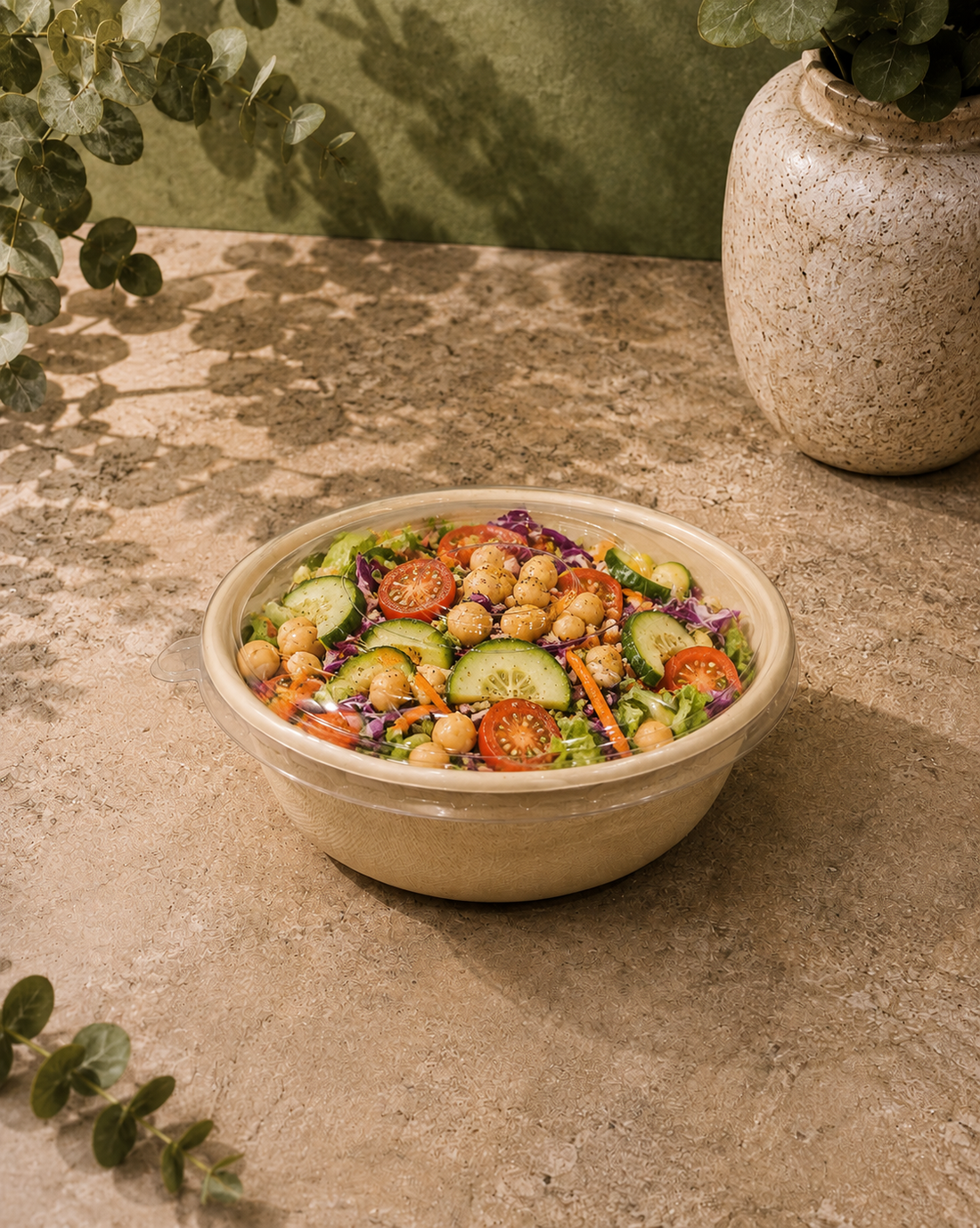 850 ml bowl with a transparent lid: