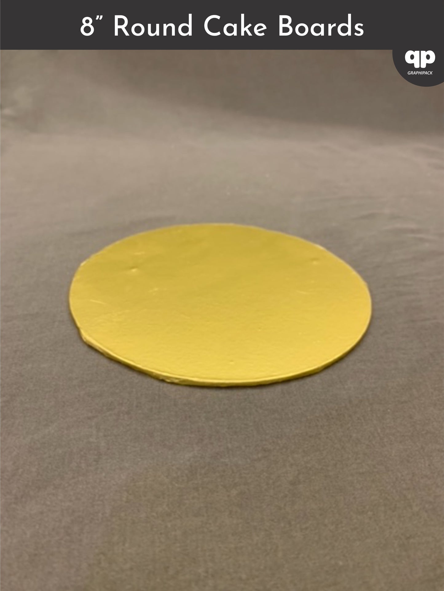Golden Cake Board - 8”