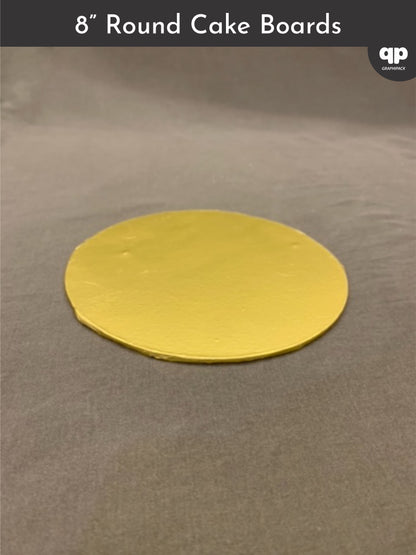 Golden Cake Board - 8”