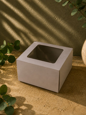 Cake Box 8"x8"x5" (Grey Inside)- For 1 Pound