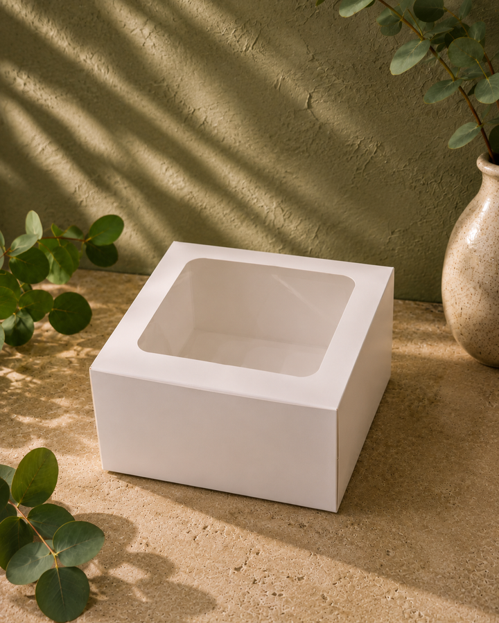 Cake Box 8"x8"x5" (Grey Inside)- For 1 Pound