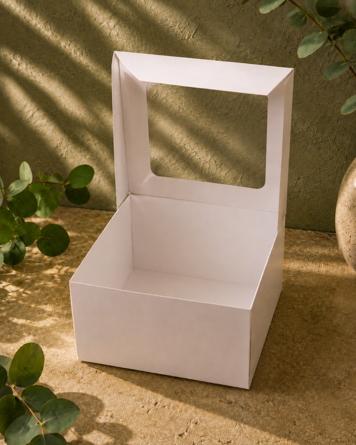 Cake Box 8"x8"x5" (Grey Inside)- For 1 Pound