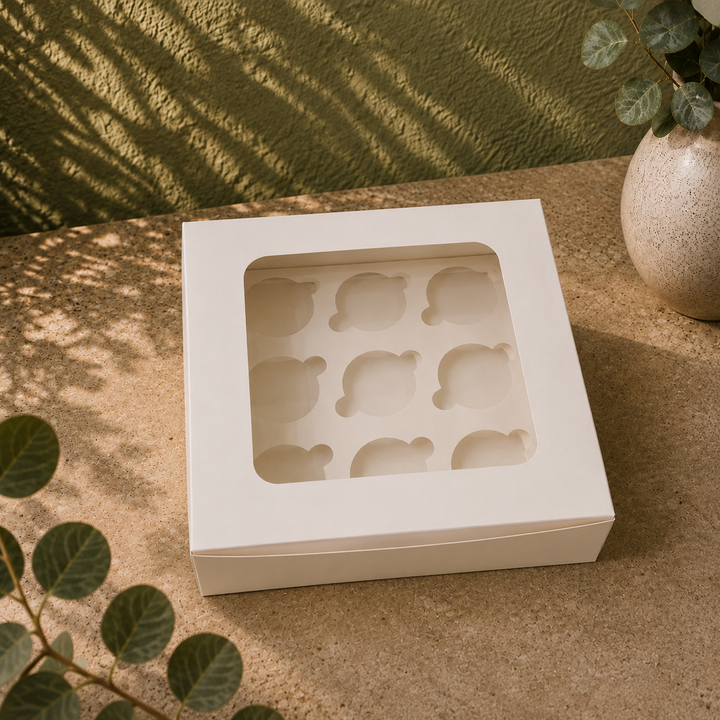 9 Cupcake Box - with Window