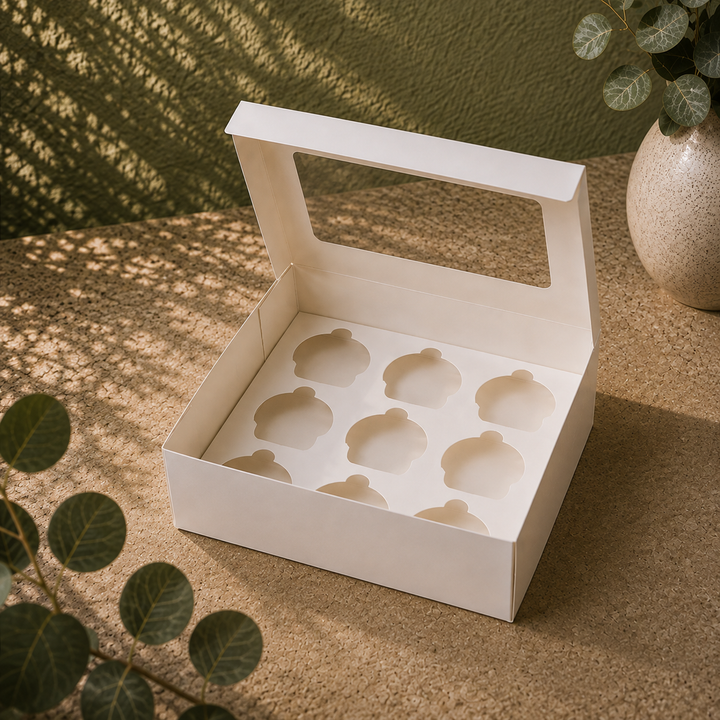 9 Cupcake Box - with Window