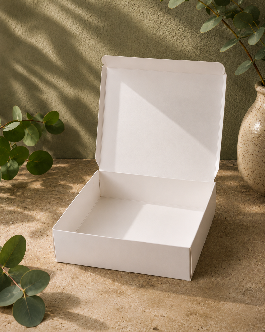 White Brownie Box 9"x7"x3.5" without window
