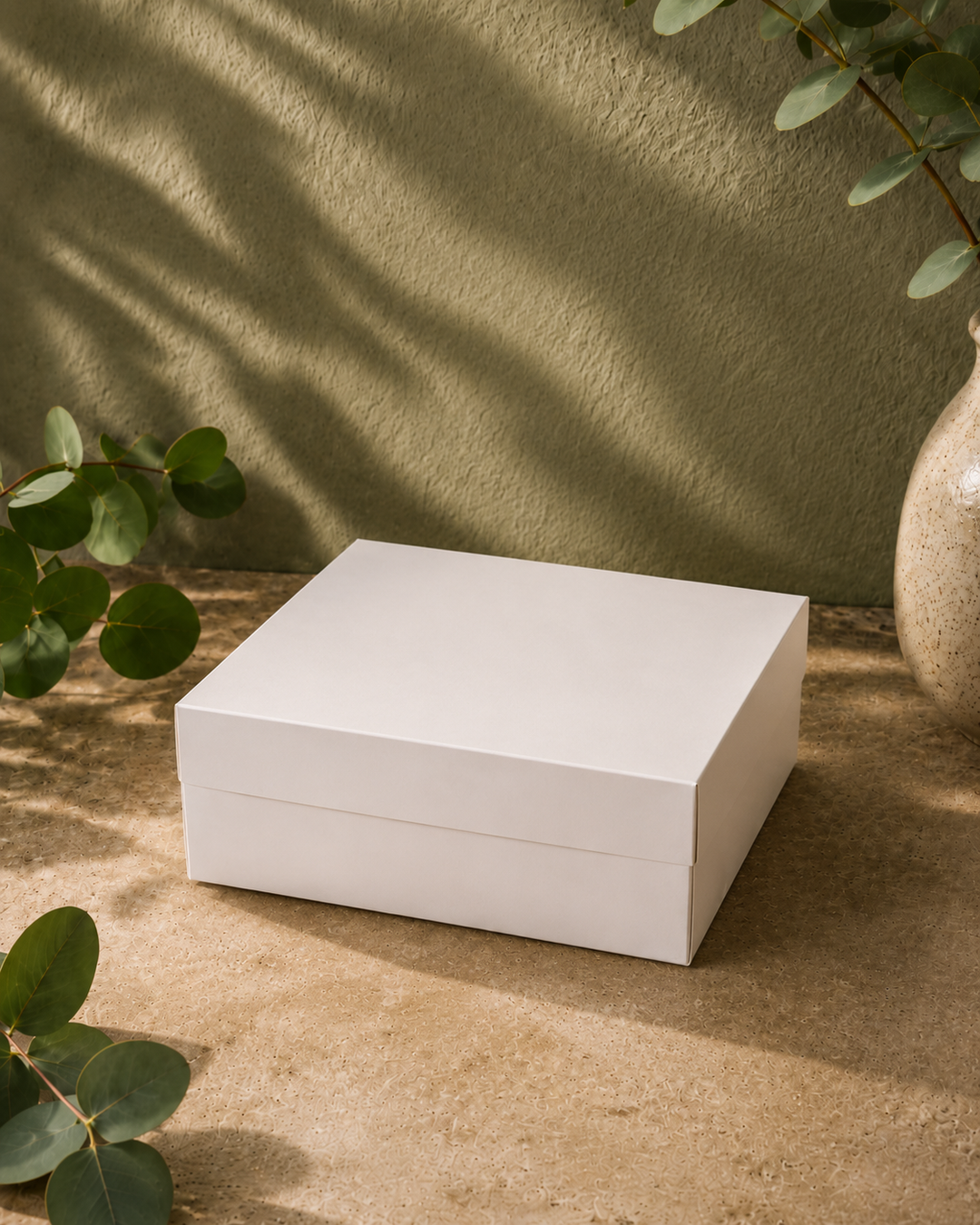White Brownie Box 9"x7"x3.5" without window