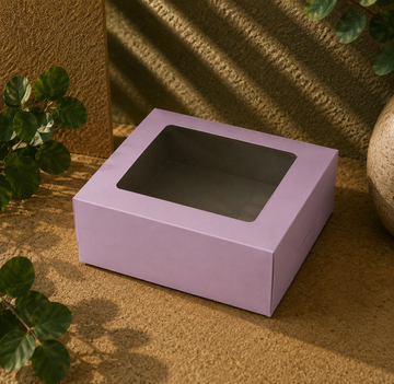 Cake Box 10"x10"x4.5" (Grey Inside)- For 2 Pound