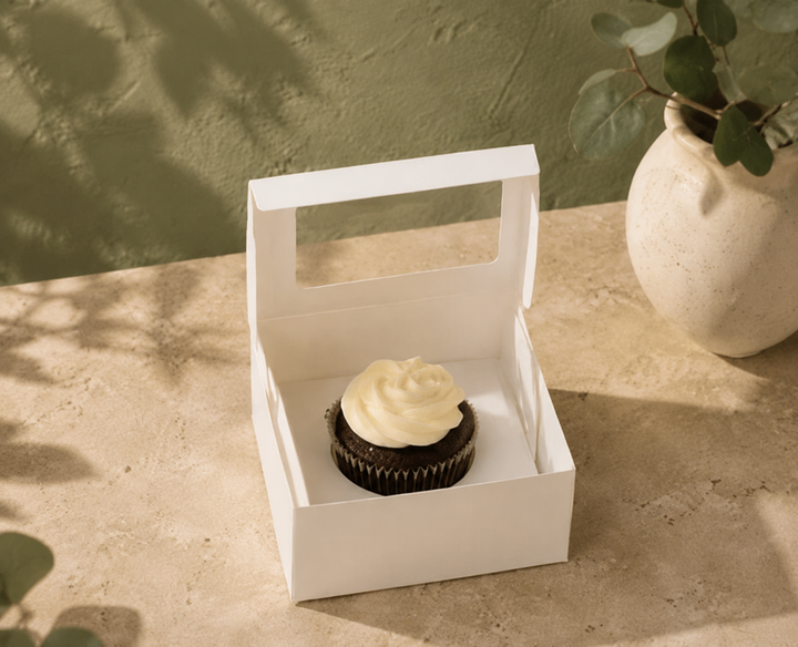 Single Cupcake Box - with Window