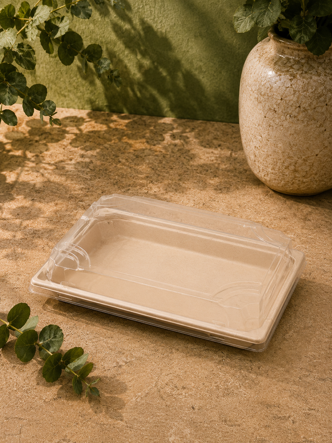 Bagasse Sushi Tray (8.5x3.5x1.75)