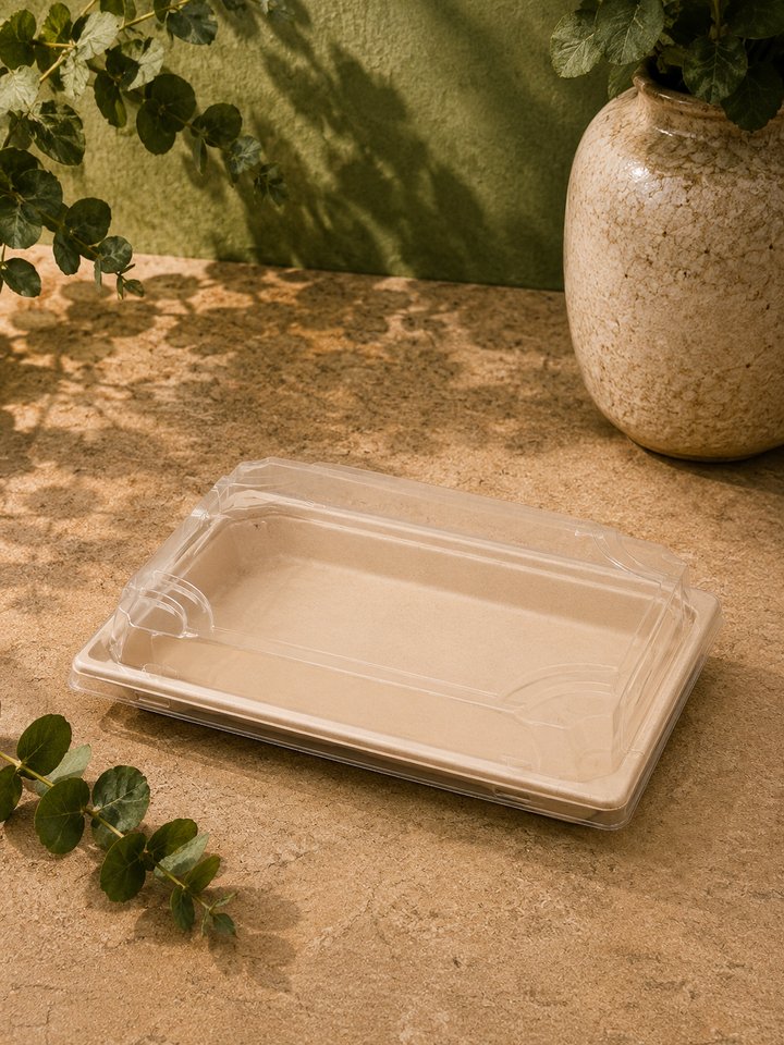 Bagasse Sushi Tray (8.5x3.5x1.75)