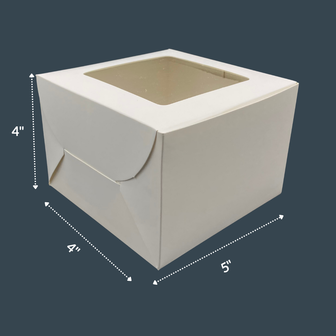 Brownie &amp; Donut Box - 5"x4"x4" - with Window